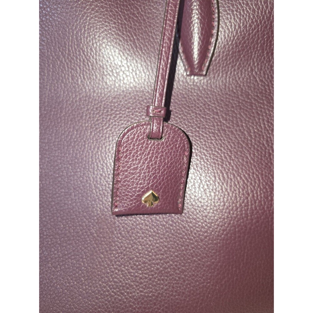 Kate Spade New York Satchel Grape Refined Grain Leather Tote - Picture 8 of 15